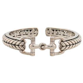 JAi John Hardy Buckle Sterling Silver Cuff Bracelet 42.7 G