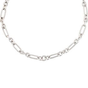 Judith Ripka Sterling Chain Necklace 49g