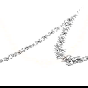 Judith Ripka Sterling Chain Necklace 103g: Judith Ripka Sterling Chain Necklace 103g-Thailand