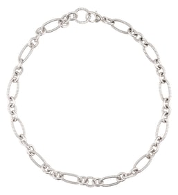 Judith Ripka Sterling Chain Necklace 50g