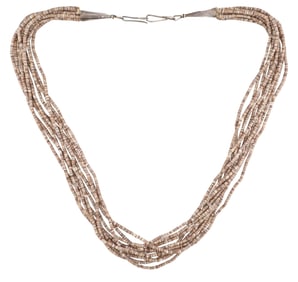 Crucita Tenorio Santo Domingo Pueblo Heishi Necklace 76.5g