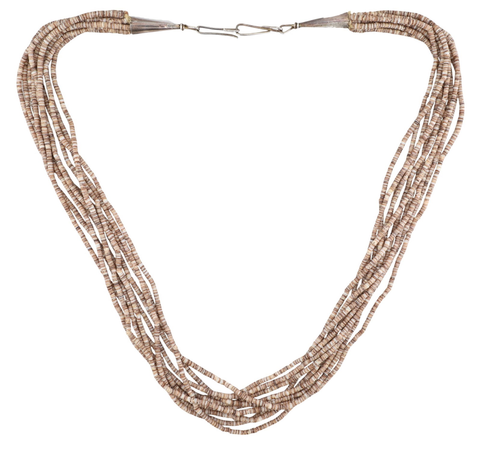 Crucita Tenorio Santo Domingo Pueblo Heishi Necklace 76.5g: Crucita Tenorio Santo Domingo Pueblo Heishi Necklace 76.5g-Comes with envelope of Artists and Box Number