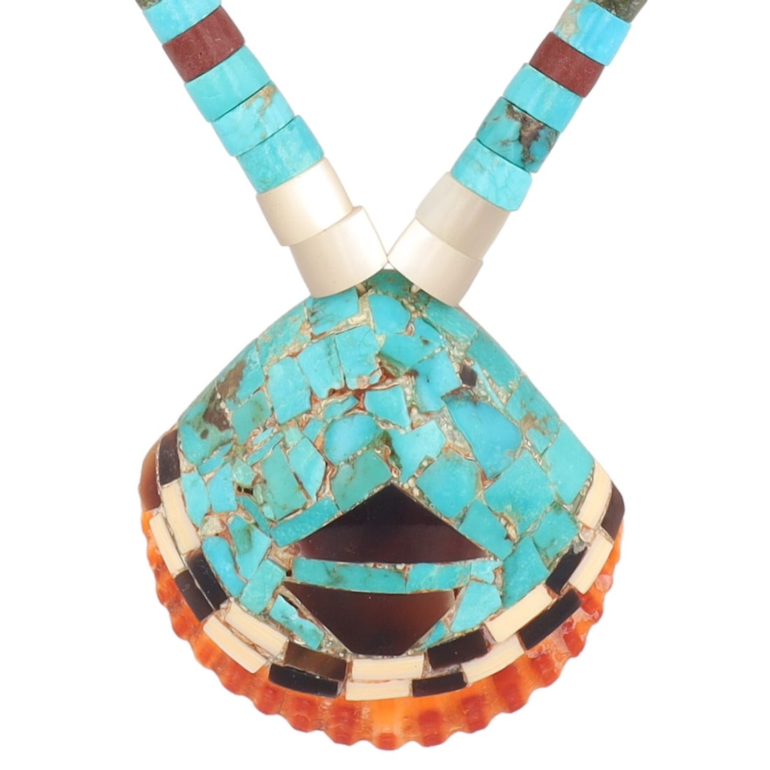 Vintage Santo Domingo Heishi Necklace 53g (1 of 5)