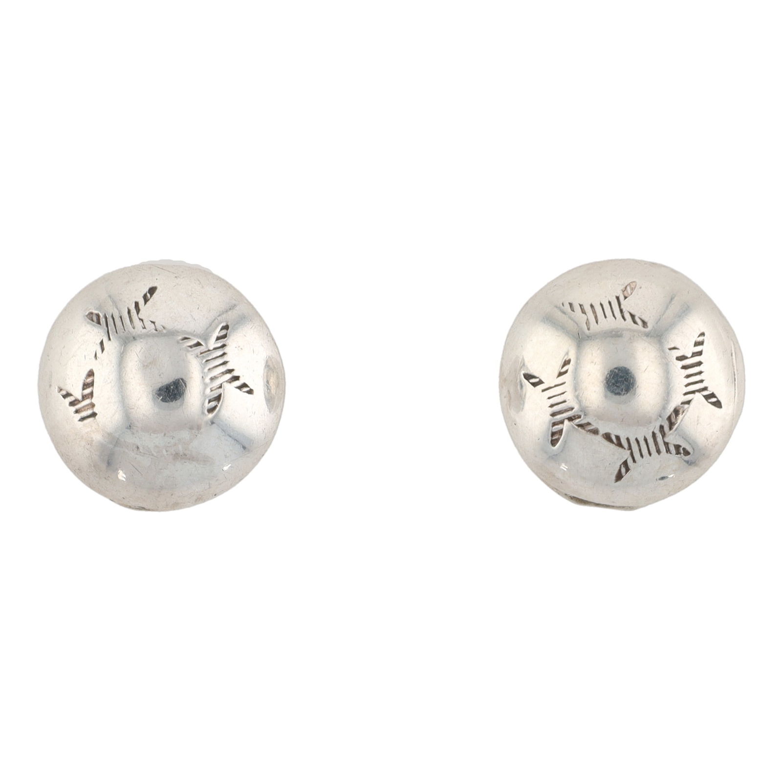 Stamped Sterling Stud Earrings 3g (1 of 3)