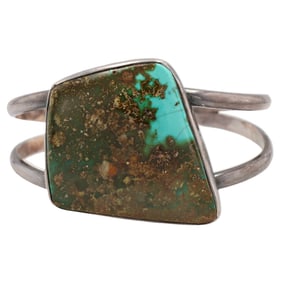 Navajo Sterling Royston Turquoise Cuff Bracelet 39g