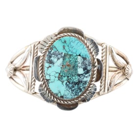 Gabriel Jurado South West Sterling Multi Turquoise Inlay Cuff Bracelet 42g