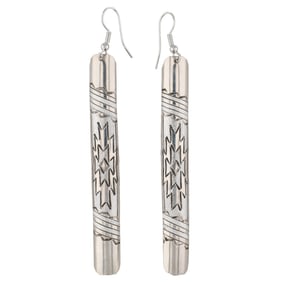 Florence Tahe Sterling Hook Earrings 7.5g