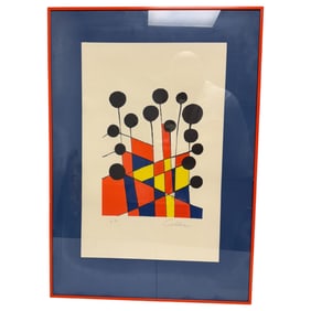 Alexander Culder Signed Artist Proof Lithograph "Balloons" Circa 1971