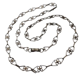 Signed 'DMD' Eagle 2 Mexico Vintage Sterling Chain Necklace