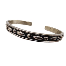 Taxco TN-38 Vintage Sterling Bead Cuff Bracelet