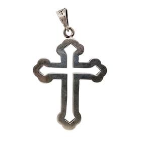 Taxco TS-110 Vintage Sterling Cross Pendant