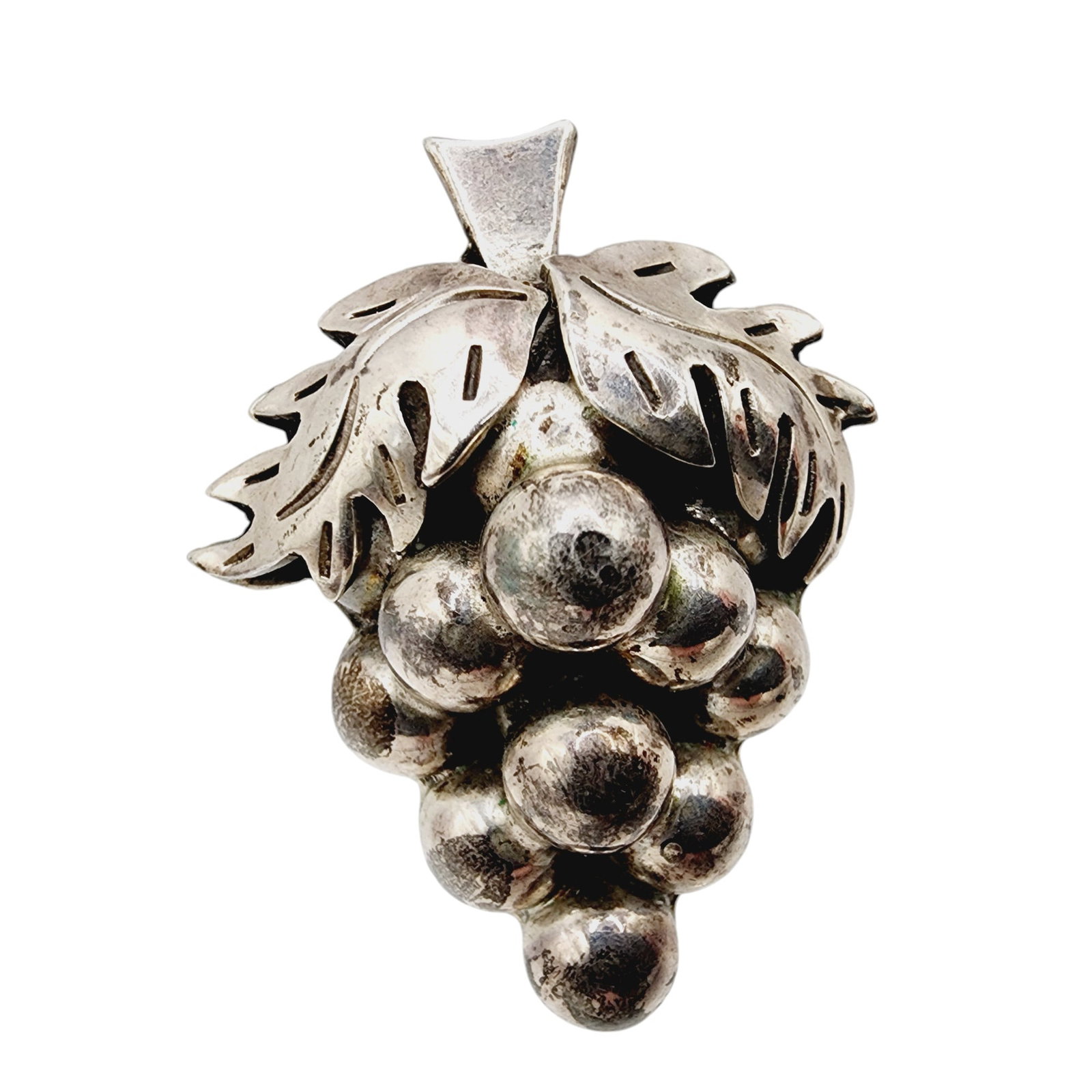 Taxco TF-26 Vintage Sterling Grape Cluster Brooch (1 of 5)