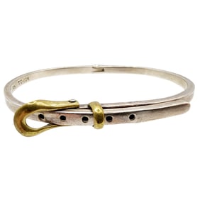 Taxco TC-204 Vintage Sterling Belt Buckle Bracelet