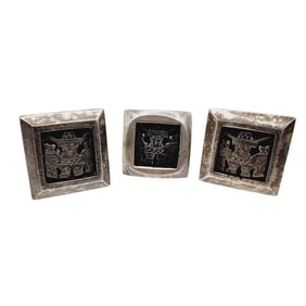 Vintage South American? Sterling Warrior Cuff Links