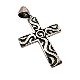 Shubes Manufacturing Sterling Cross Pendant