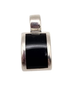 Mexico Sterling Onyx Pendant