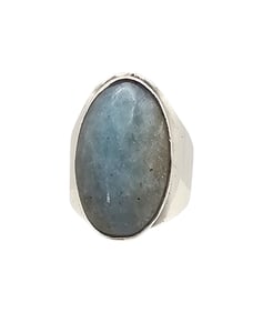 Mexico TH-97 Sterling Florite Ring Size 7.25