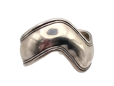 EADF Mexico Sterling Wavy Cuff Bracelet