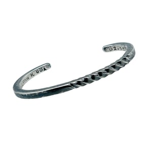 Southwest Solid Sterling Cuff Signed HL USA 2000 A.D. 21.26 G