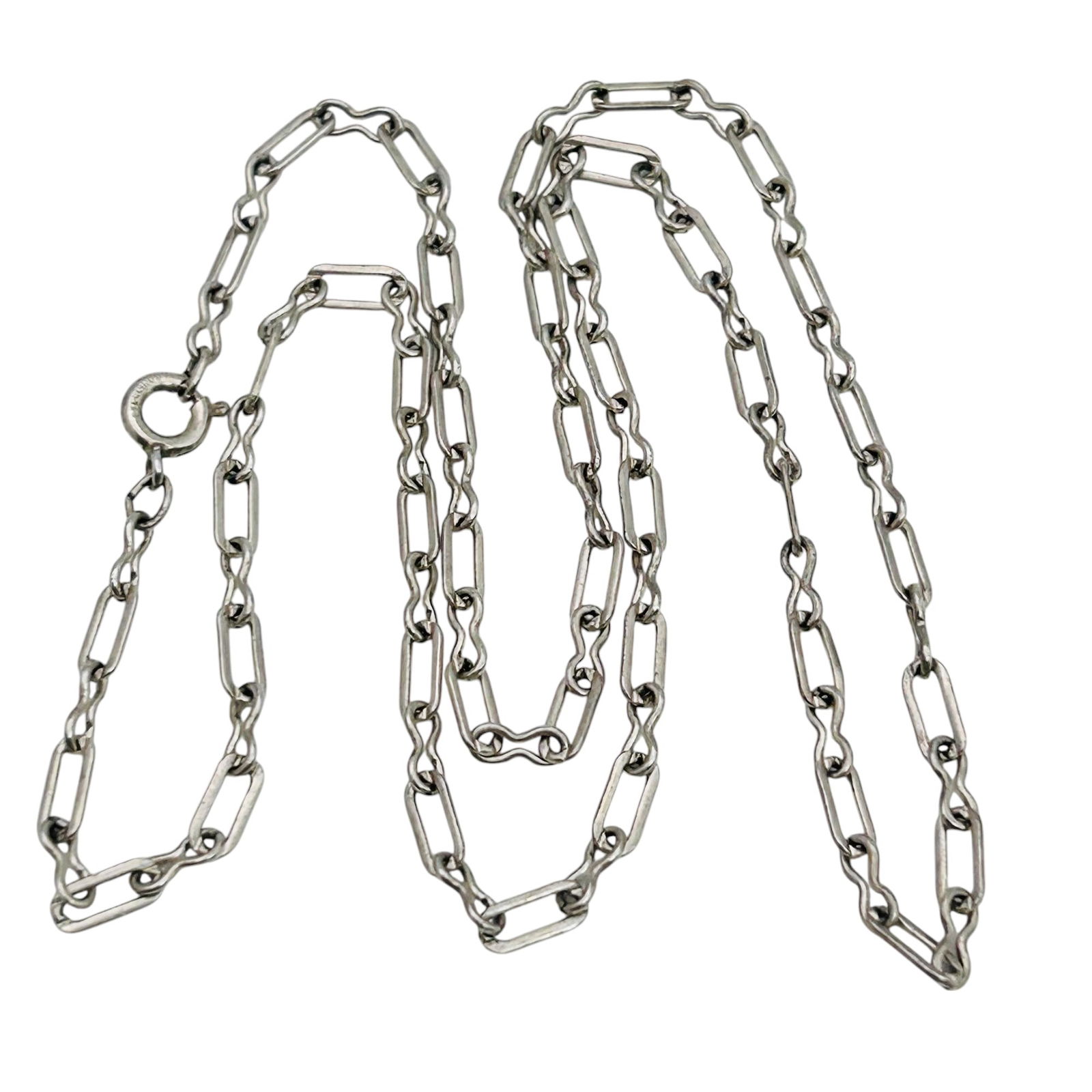 Native Sterling Linked Chain Necklace 4.11 G (1 of 6)