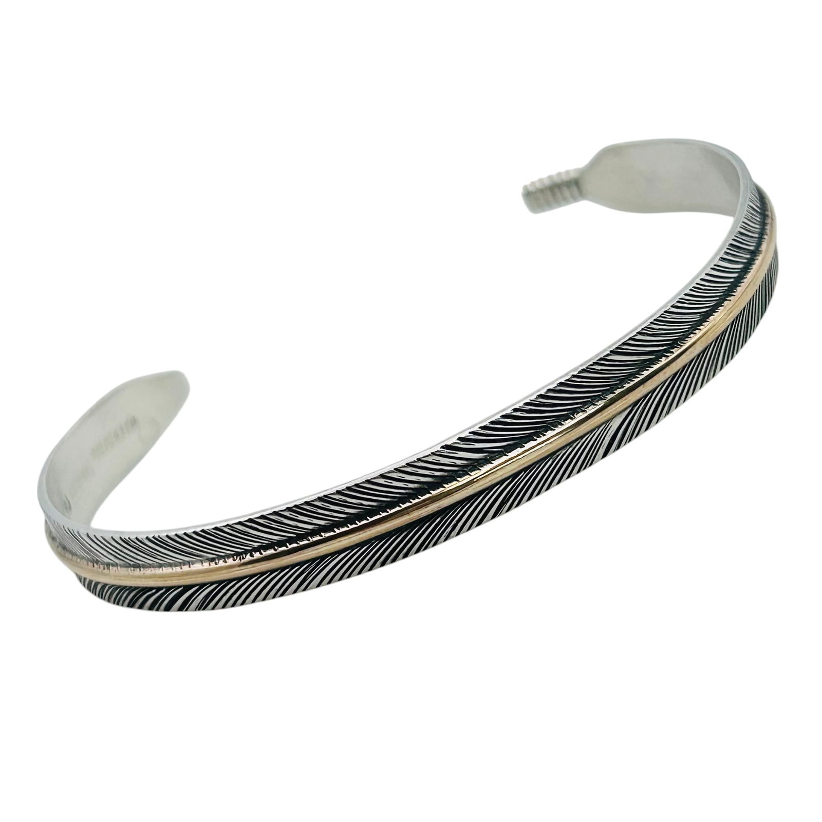 Lena Platero Southwest Sterling Gold Filled Cuff Bracelet 10.53 G (1 of 6)