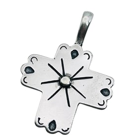 Clyde Duneier Sterling Cross Pendant 3.06 G
