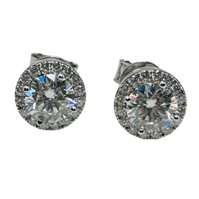 .8ct Sapphire Sterling Screw Stud Back Earrings 2.54 G