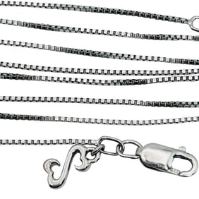 Jane Seymour Open Heart Sterling Box Chain Necklace 1.69 G