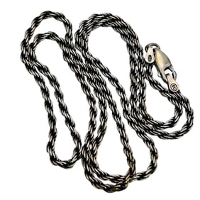 SU Italy, Sterling Twisted Chain Necklace 10 G