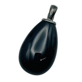 W ONYX Sterling Pendant 9.32 G Hinged Clasp
