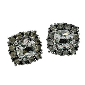 STS Sapphire, Vibrant Sterling Stud Earrings 3.16 G