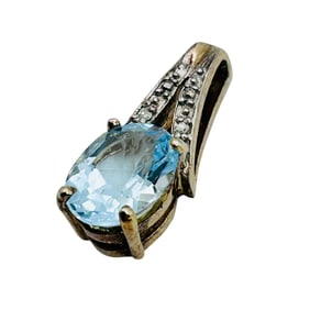 Topaz Sterling Pendant 1.5 G
