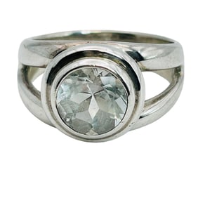 Joseph Esposito Espo Topaz Sterling Ring Size 7, 6.3 G