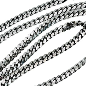 Ralph Lauren Italy, Sterling Cuban Chain Necklace 38 G