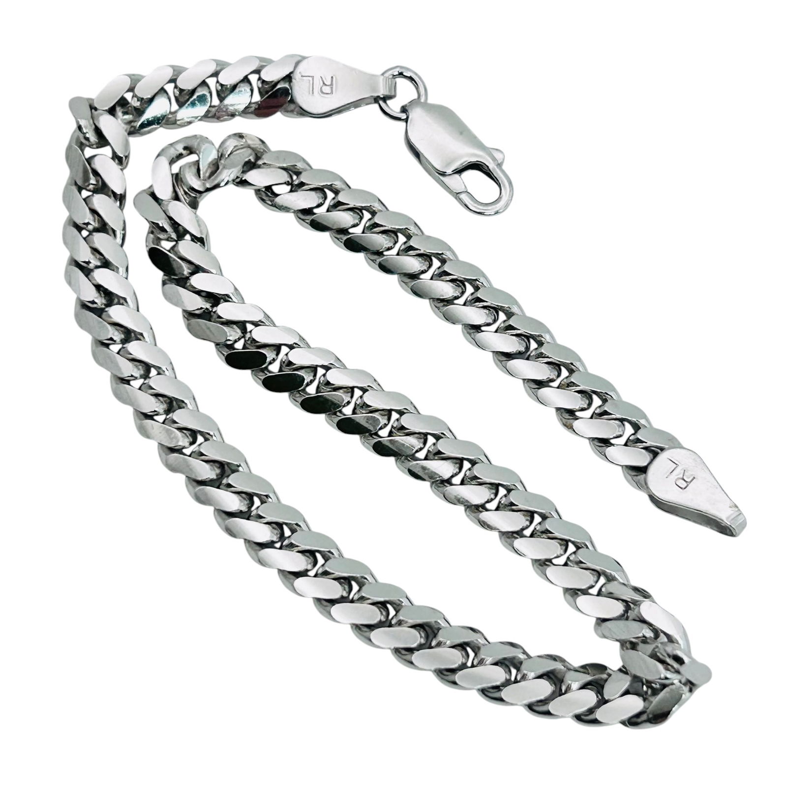 Ralph Lauren Italy Cuban Bracelet 12.8 G (1 of 6)