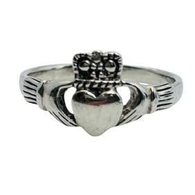 Claddagh Sterling Ring Size 6, 2.02 G