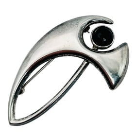 Modernist Sterling Brooch 18.5 G