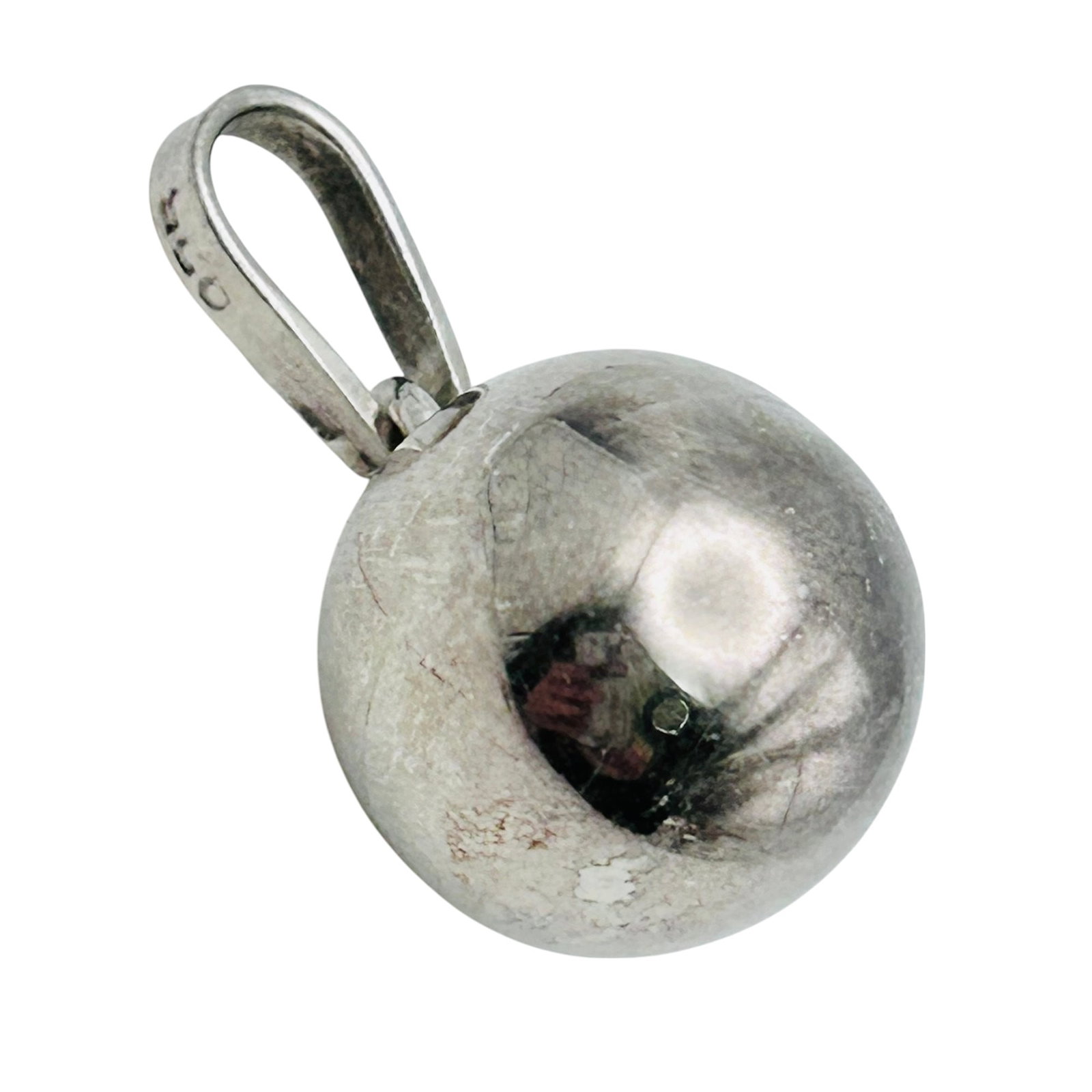 TAXCO TCH 12 Mexico Sterling Jingle Bell Pendant 8.58 G: TAXCO TCH – 12 Mexico Sterling jingle bell pendant 8.58 g