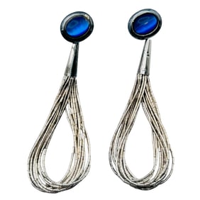 Sterling Southwest Dangle Earrings 6.34 G