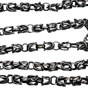 SU Sterling Byzantine Chain Necklace 14.1 G