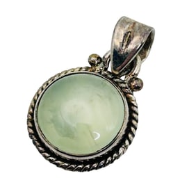 Green Tourmaline Sterling Pendant, 3.2 G