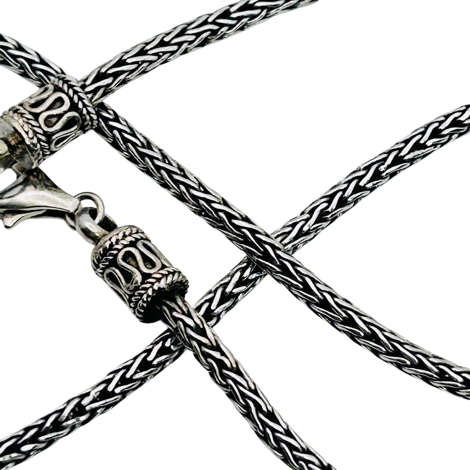 VIVAH Sterling Wheat Chain Necklace 12.5 G: VIVAH Sterling wheat chain necklace 12.5 g