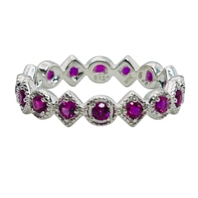 NVC Pink Topaz Sterling Ring Size 6, 2.06 G