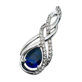 JWBR Sapphire Spinel Sterling Pendant 1.56 G