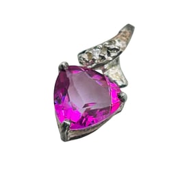 Pink Topaz Sterling Pendant 1.03 G