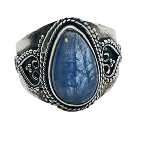 Purple, Tourmaline Sterling Statement, Ring Size 8, 4.9 G