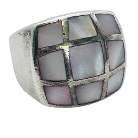 Mother Pearl, Sterling Statement Range Size 8, 12.6 G