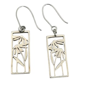 TASHI Sterling Cut Out Dangle Earrings 3.15 G