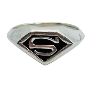 Sterling Superman Ring Size 6, 4.19 G