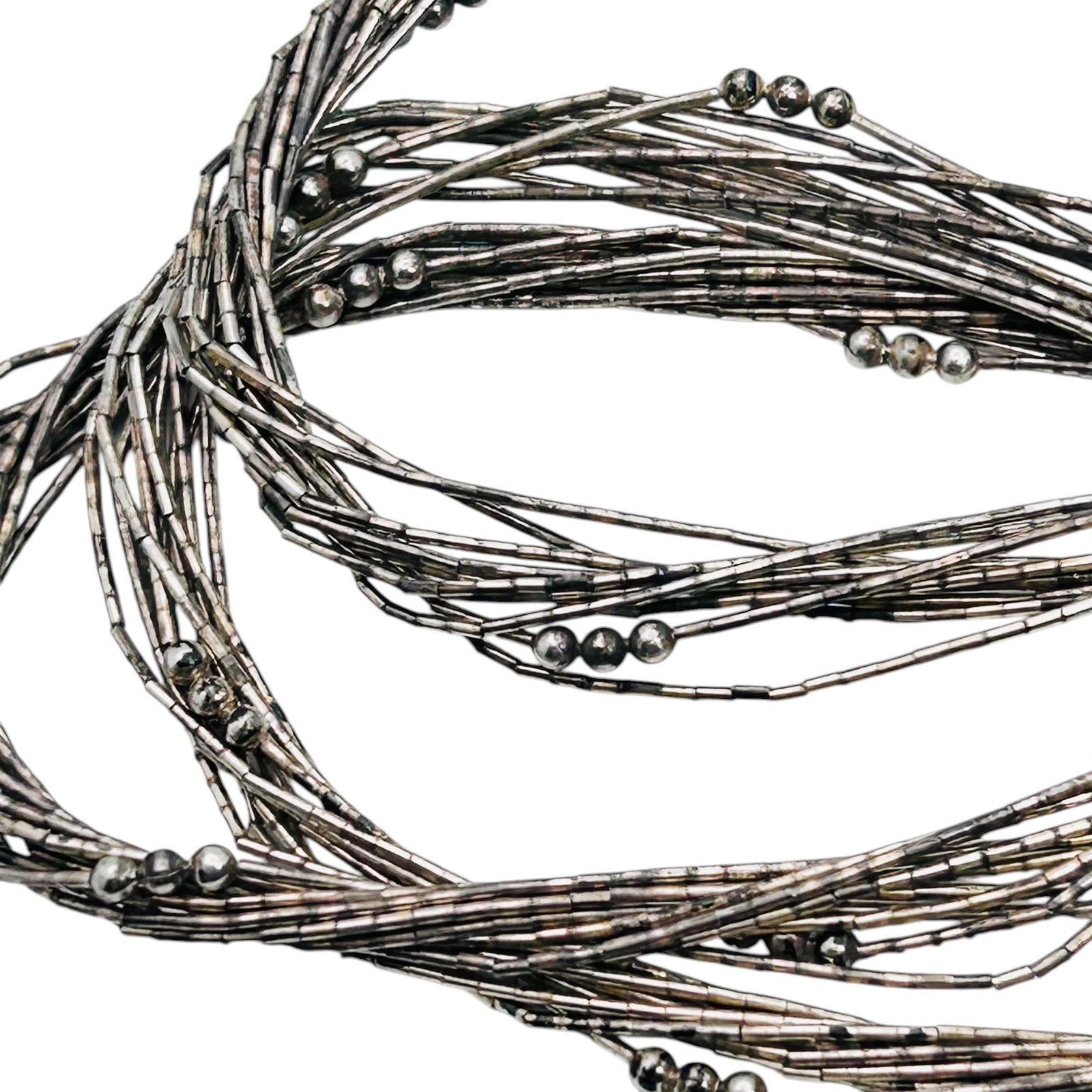 Southwest Sterling Multi Strand Necklace 14.26 G (1 of 7)